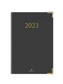 Agenda Kiev - 1 semaine sur 2 pages - 17 x 24,5 cm - gris - Oberthur