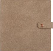 Agenda spiralé Ramatuelle - 1 semaine sur 2 pages - 16,5 x 16,5 cm - taupe - Oberthur