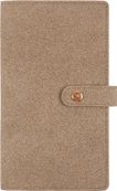Agenda de poche spiralé Ramatuelle - 1 semaine sur 2 pages - 9,5 x 17,5 cm - taupe - Oberthur