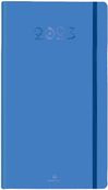 Agenda de poche Cachemire - 1 semaine sur 2 pages - 9,5 x 17,5 cm - bleu - Oberthur
