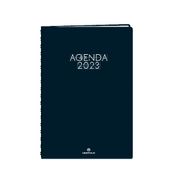 Agenda Portland - 1 semaine sur 2 pages - 17 x 24,5 cm - bleu marine - Oberthur