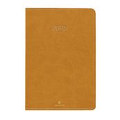 Agenda Eton - 1 semaine sur 2 pages - 17 x 24,5 cm - ocre - Oberthur