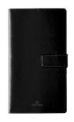 Agenda de poche Milano - 1 semaine sur 1 page et 1 page de note - 9,5 x 17,5 cm - noir - Oberthur