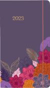 Agenda de poche Giverny - 1 semaine sur 2 pages - 9,5 x 17,5 cm - violet - Oberthur