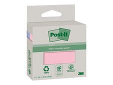 Post-it - 2 Blocs-notes recyclées - 76 x 76 mm - couleurs assorties - 200 feuilles (2 x 100)