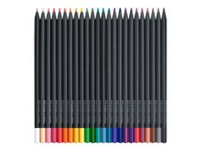 Faber-Castell Black Edition - 24 crayons de couleur - couleurs assorties