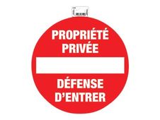 Exacompta - Panneau Défense d'entrer/propriété privée - 20 cm de diamètre