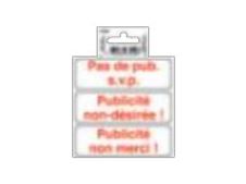 Exacompta - Pictogramme - Publicité interdite - 100 x 100 mm