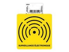 Exacompta - Pictogramme adhésif "surveillance électronique" - 100 x 100 mm