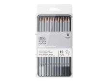 Winsor & Newton Studio Collection - Pack de 12 crayons graphites - 2B, 3B, 4B, 5B, 6B, 7B, 8B, 9B, B, F, H, HB