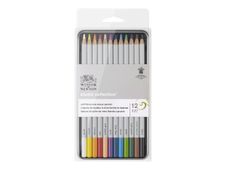 Winsor & Newton Studio Collection - 12 Crayons de couleur - boîte en métal - couleurs assorties
