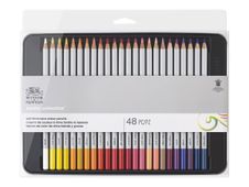 Winsor & Newton Studio Collection - 48 Crayons de couleur - boîte en métal - couleurs assorties