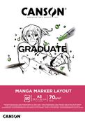 Canson Graduate Manga Marker Layout - Bloc dessin - 50 feuilles - A3 - 70 gr