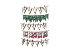 Graine Creative - 5 adhésifs décoratifs - guirlande de noël effet 3D - 10.5 cm