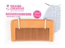 Graine Creative - peigne en bois  à tresser - 97 x 50 mm