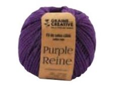 Graine Creative - fil de coton câblé pour macramé - 2.5 mm x 80 m - violet