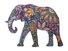 Graine Creative - kit diamond painting - éléphant - 30 x 30 cm