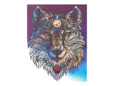 Graine Creative - kit diamond painting - loup - 40 x 50 cm