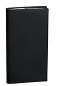 Agenda de poche Impala Italnote B avec répertoire - 1 semaine sur 2 pages - 8,8 x 17 cm - noir - Quo Vadis