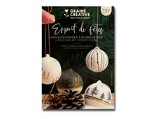 Graine Creative - kit de 6 boules de noël en céramique à décorer