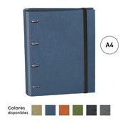 Carpeta eco A4 4 anillas 30mm con goma eco surtido