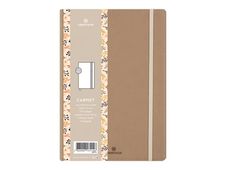 Oberthur Carmen - Carnet de notes souple - A5 - ligné - 200 pages - sable