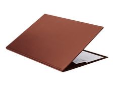 L'Agenda Moderne Satiny - Sous-main à rabat - 56 x 38 cm - marron - Quo Vadis