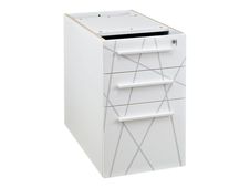 Caisson bout de bureau Sunday - L42XH71xP60 cm - blanc graphic