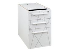 Caisson bout de bureau Sunday - L42XH71xP80 cm - blanc graphic