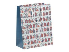 Clairefontaine - Sac cadeau - dieppe bleu/rouge - 26,5 cm x 14 cm x 33 cm