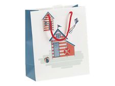 Clairefontaine - Sac cadeau - dieppe bleu/rouge - 21,5 cm x 10,2 cm x 25,3 cm