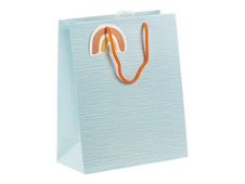 Clairefontaine - Sac cadeau - welcome bleu clair - 26,5 cm x 14 cm x 33 cm