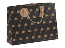Clairefontaine - Sac cadeau kraft - essentiel noir - 37,3 cm x 11,8 cm x 27,5 cm