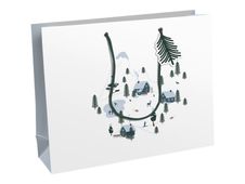 Clairefontaine - Sac cadeau - winter blanc - 37,3 cm x 11,8 cm x 27,5 cm