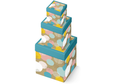 Clairefontaine - Set de boîtes cadeaux 'Ballons' - 3 pièces