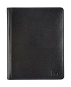 Maverick - Conférencier A5 avec bloc-notes - cuir noir