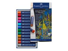 Faber-Castell Creative Studio - 12 Pastels à l'huile - couleurs métalliques assorties