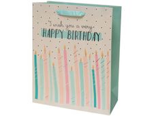 Legami - Sac cadeau - 11,5 cm x 26,5 cm x 32,5 cm - joyeux anniversaire