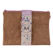 Bolsa zipper bag A4 kraft color surtido
