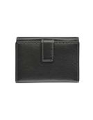 Porte-monnaie fermeture à bouton avec 4 poches fenêtres Dakota - noir - label M