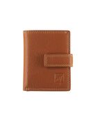 Portefeuille compact Dakota - cognac - label M