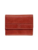 Porte-monnaie fermeture à bouton avec 4 poches fenêtres Savannah - rouge - label M