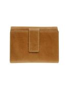 Porte-monnaie fermeture à bouton avec 4 poches fenêtres Savannah - cognac - label M