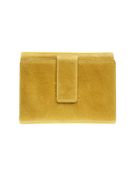 Porte-monnaie fermeture à bouton avec 4 poches fenêtres Savannah - ocre - label M