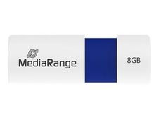 MediaRange - clé USB 8 Go - blanc et bleu