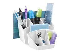 Protect by CEP - Multipot à crayons 8 compartiments - blanc