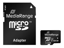 MediaRange MR945 - carte micro SDXC 128 Go - avec adaptateur