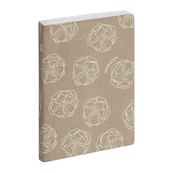 Agenda Kraft - 1 jour par page - 12 x 17 cm - fleurs - Exacompta