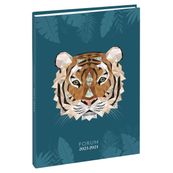 Agenda Safari - 1 jour par page - 12,5 x 17,5 cm - tigre - Exacompta
