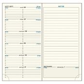 Recharge Agenda Grille SAS 17 - 1 semaine sur 2 pages - 9 x 17,5 cm - Exacompta